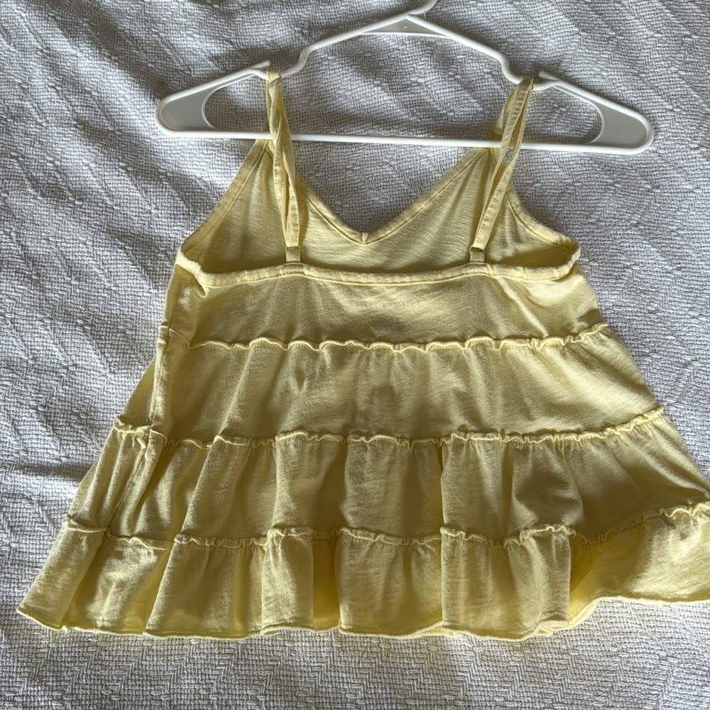 Yellow Ruffled Top - Picture 2 of 3